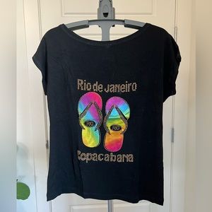 Boat neck T shirt brought back from Brazil